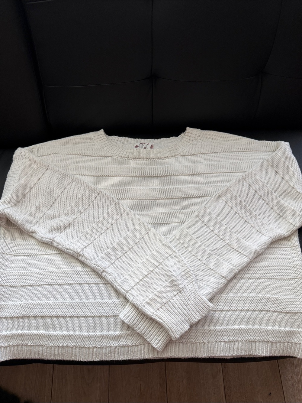 Hippie Rose Cream Crewneck Sweater